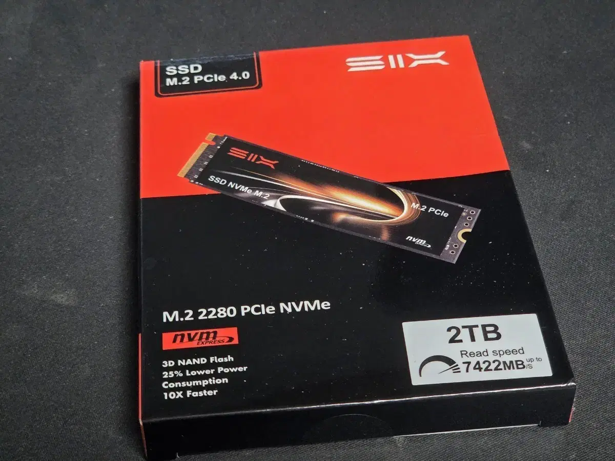 SIX X7400 pro NVME SSD 2TB 단순개봉 새상품 | 브랜드 중고거래